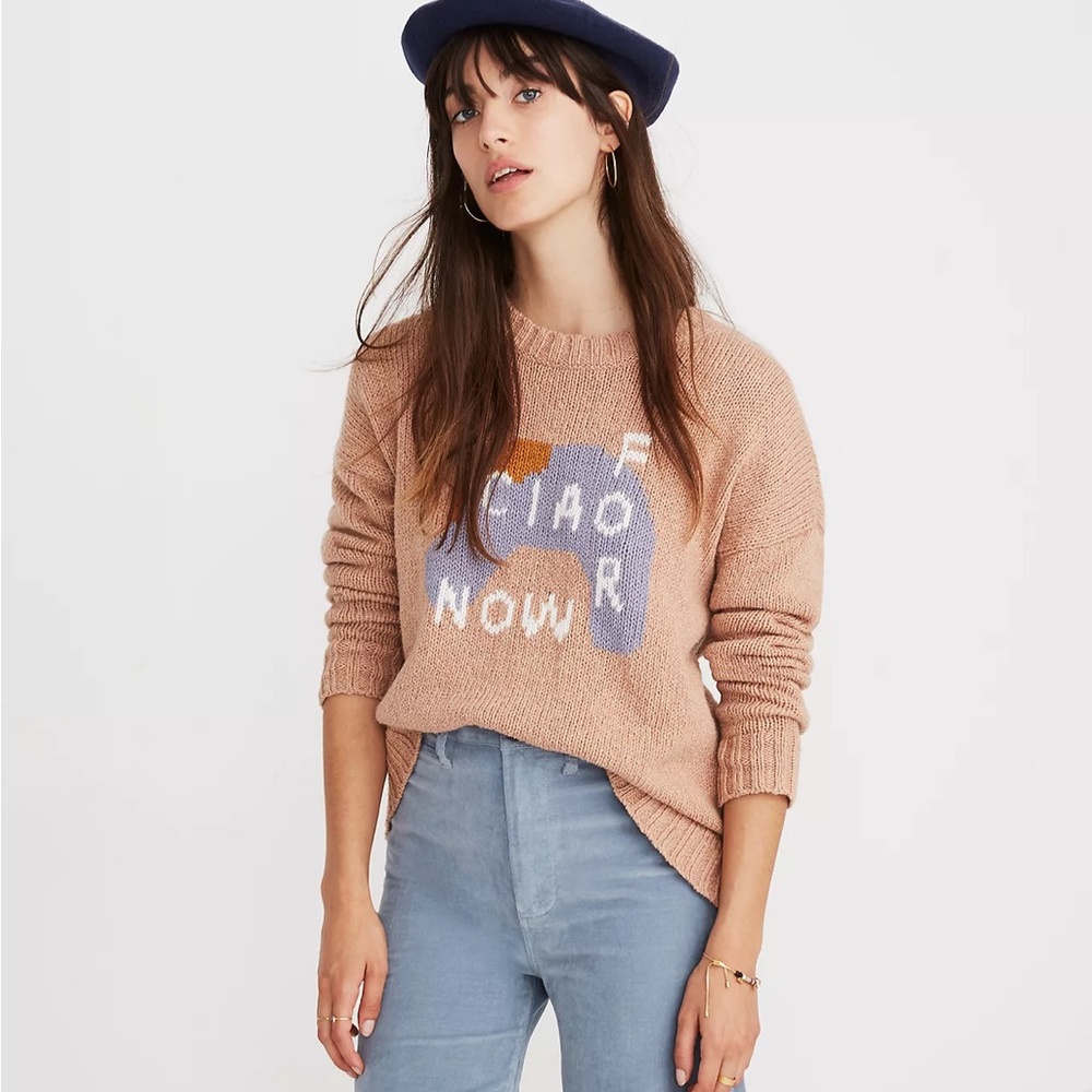 Madewell Ciao For Now Pullover Sweater size L